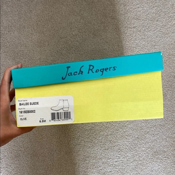 Jack Rogers Bailee Suede Bootie (Olive) - Picture 3 of 5